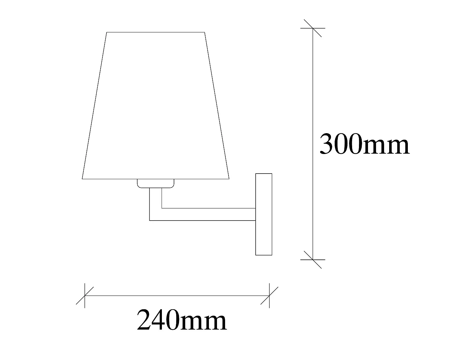 Applique Murale Interieur,  Lampe Murale Industrielle Bois, Noir 18x24x30 Cm