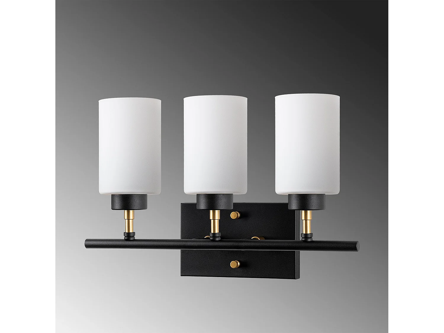 Applique Murale Interieur,  Lampe Murale Industrielle Bois, Noir 46x15x28 Cm