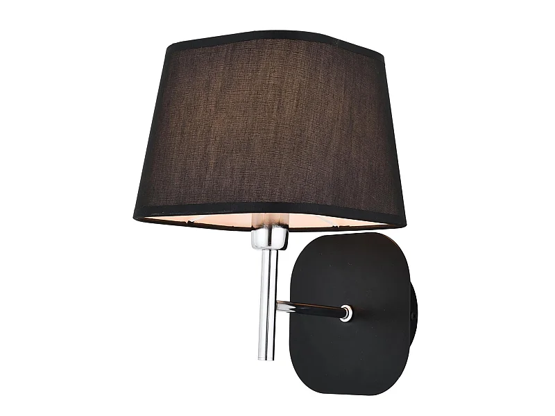 Applique Murale Interieur,  Lampe Murale Industrielle Bois, Noir 28x18x22 Cm