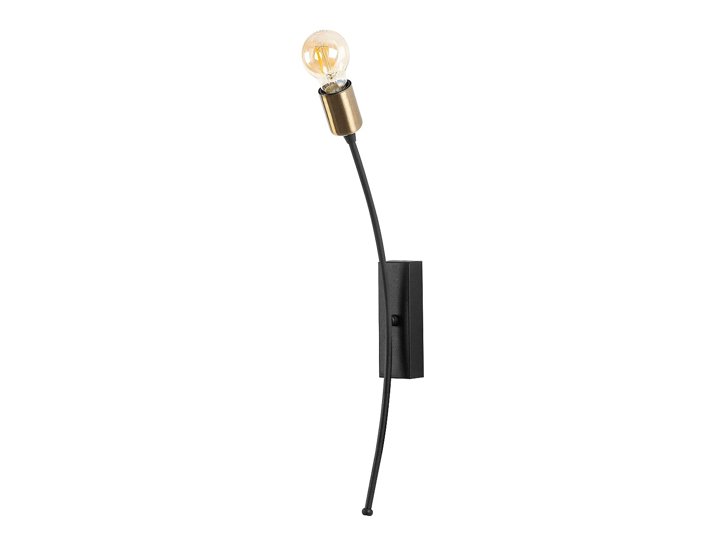 Applique Murale Interieur,  Lampe Murale Industrielle Bois, Noir 6x25x56 Cm