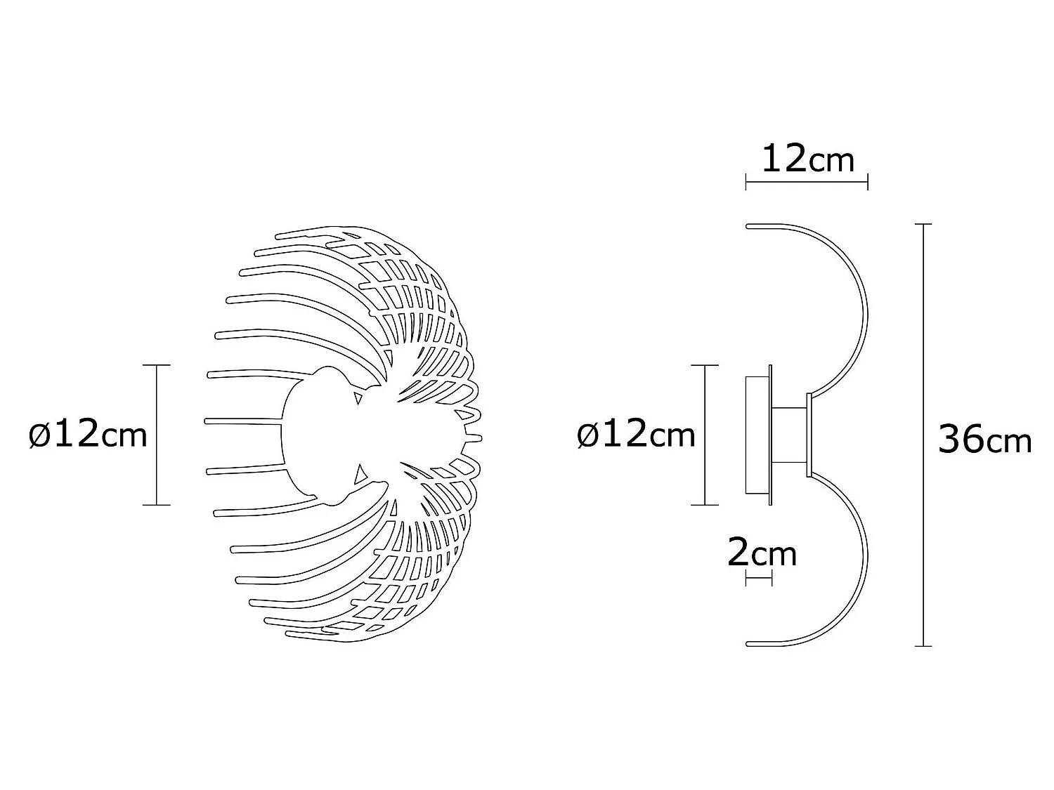 Applique Murale Interieur,  Lampe Murale Industrielle Bois, Noir 12x12x36 Cm