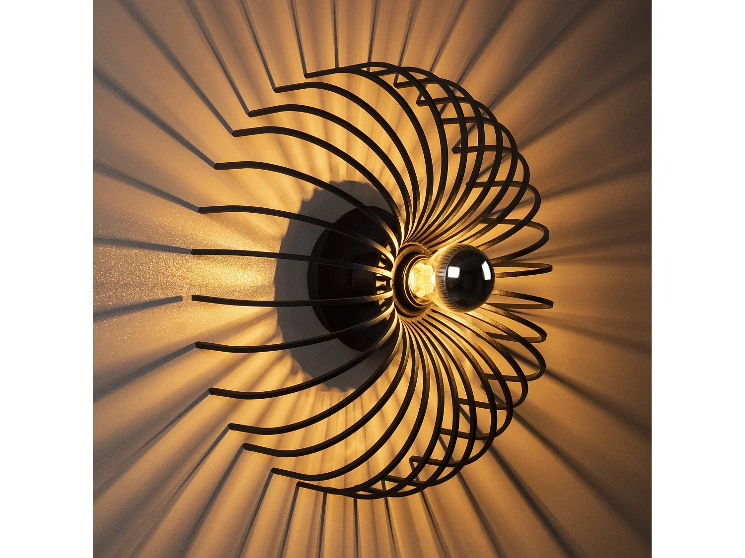 Applique Murale Interieur,  Lampe Murale Industrielle Bois, Noir 12x12x36 Cm