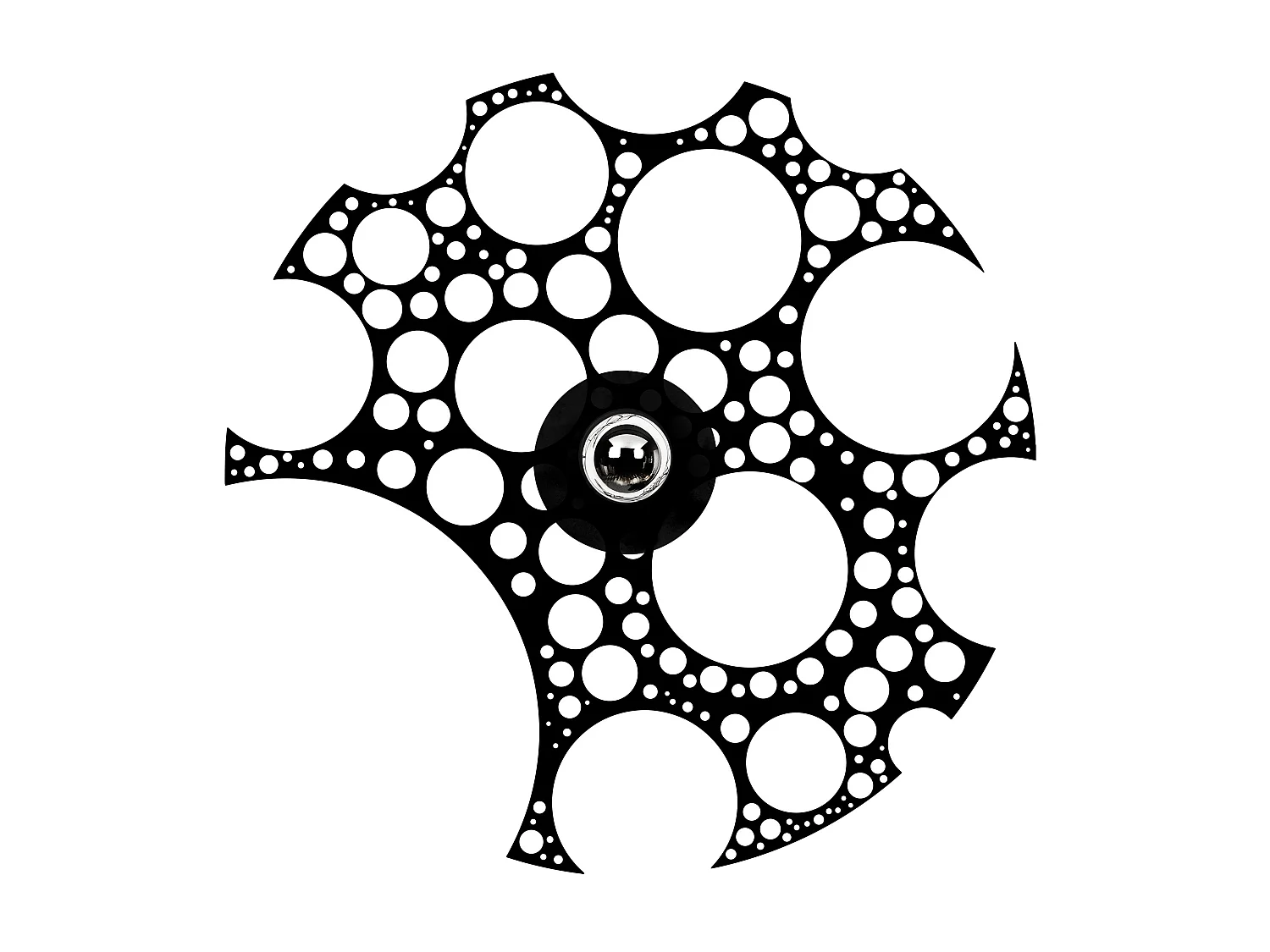 Applique Murale Interieur,  Design En Bois Et En Mdf, Noir 50x12x50 Cm