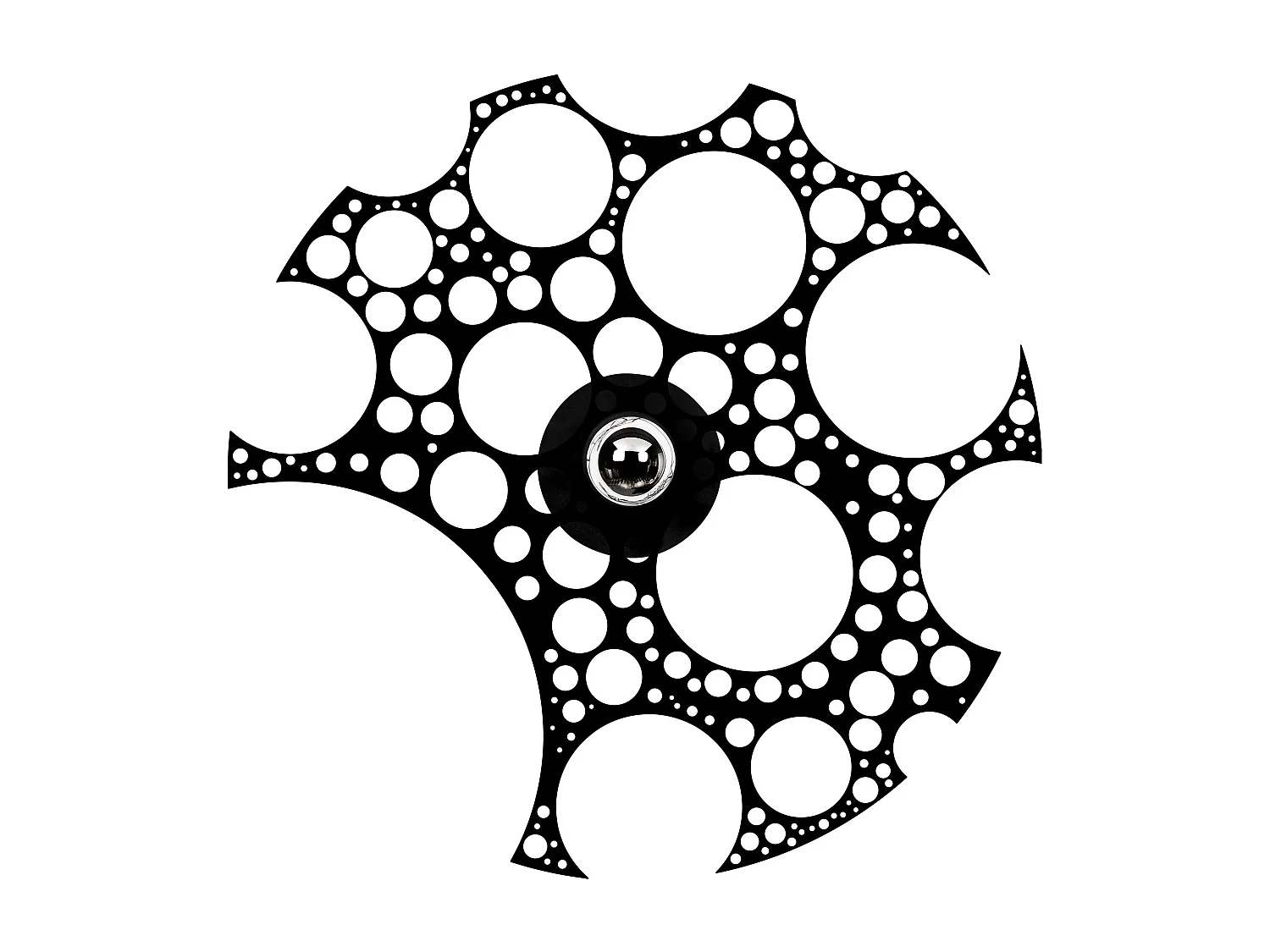 Applique Murale Interieur,  Design En Bois Et En Mdf, Noir 50x12x50 Cm