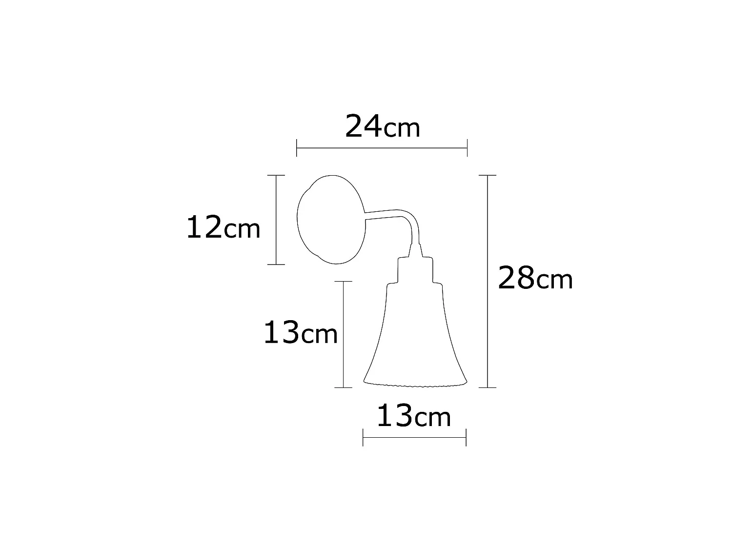 Applique Murale Interieur,  Lampe Murale Industrielle Bois, Noir 13x13x28 Cm