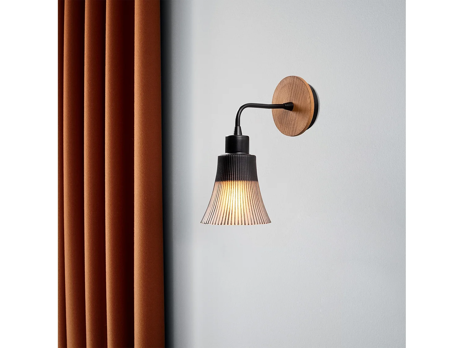 Applique Murale Interieur,  Lampe Murale Industrielle Bois, Noir 13x13x28 Cm