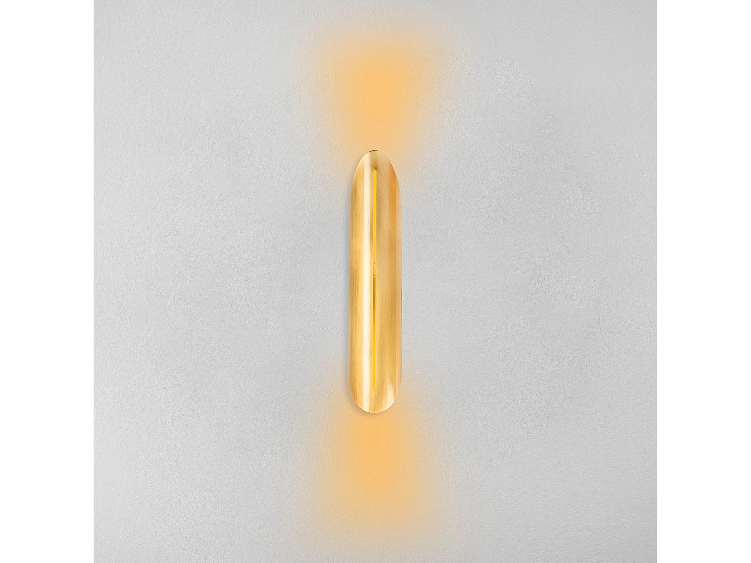 Applique Murale Interieur,  Lampe Murale Industrielle Bois, Or 8x13x40 Cm