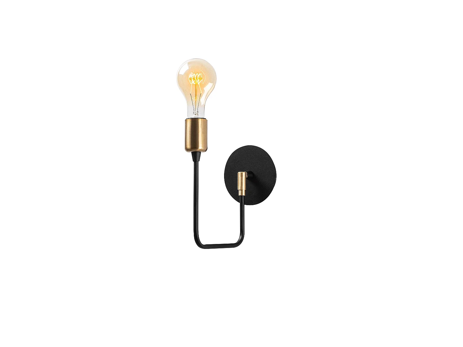 Applique Murale Interieur,  Lampe Murale Industrielle Bois, Noir 12x23x24 Cm