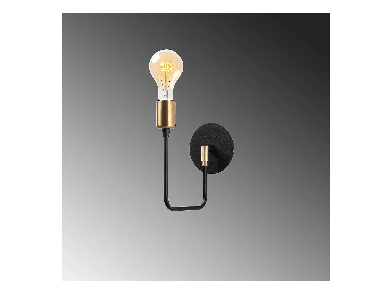 Applique Murale Interieur,  Lampe Murale Industrielle Bois, Noir 12x23x24 Cm