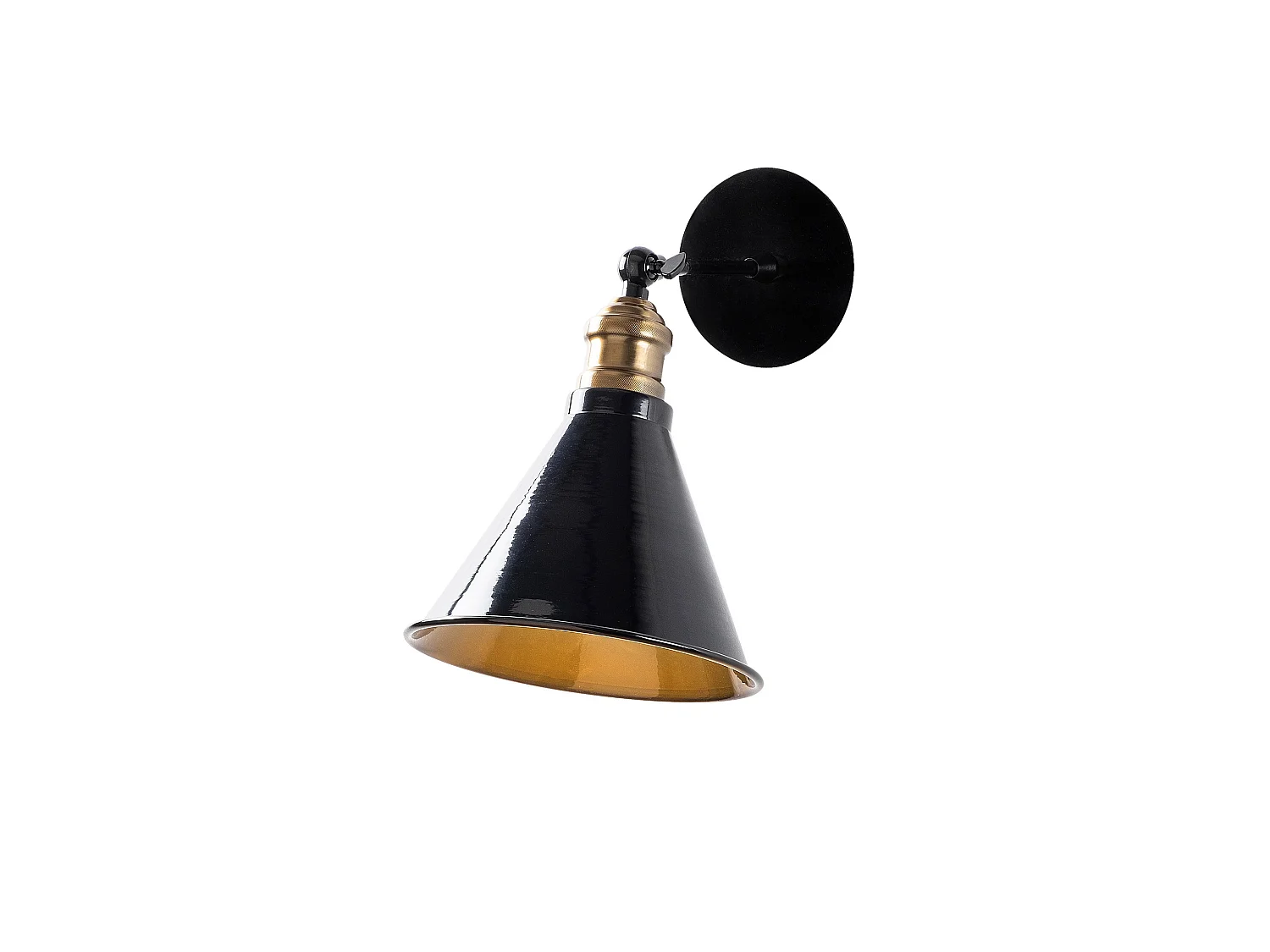Applique Murale Interieur,  Lampe Murale Industrielle Bois, Noir 19x27x27 Cm