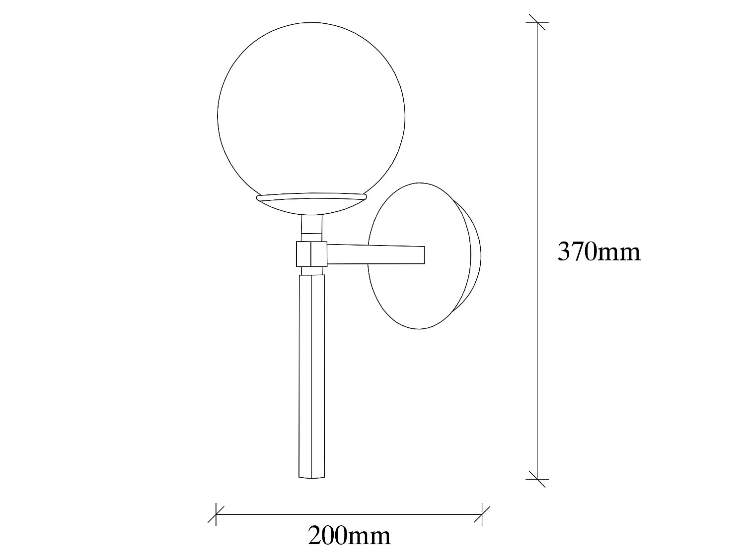 Applique Murale Interieur,  Lampe Murale Industrielle Bois, Noir 15x20x37 Cm
