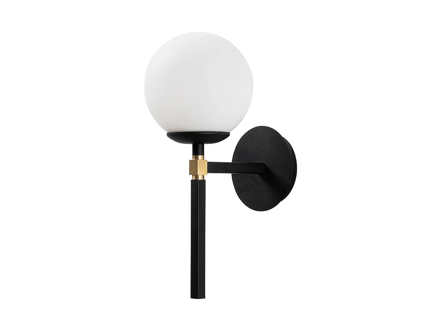 Applique Murale Interieur,  Lampe Murale Industrielle Bois, Noir 15x20x37 Cm