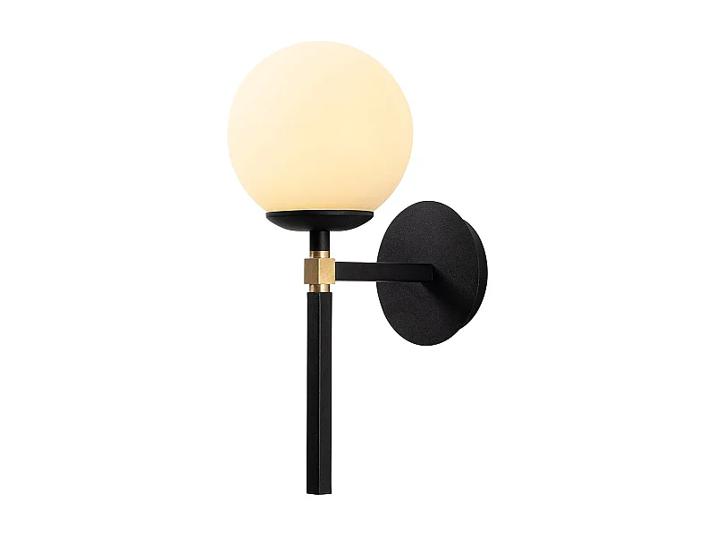 Applique Murale Interieur,  Lampe Murale Industrielle Bois, Noir 15x20x37 Cm