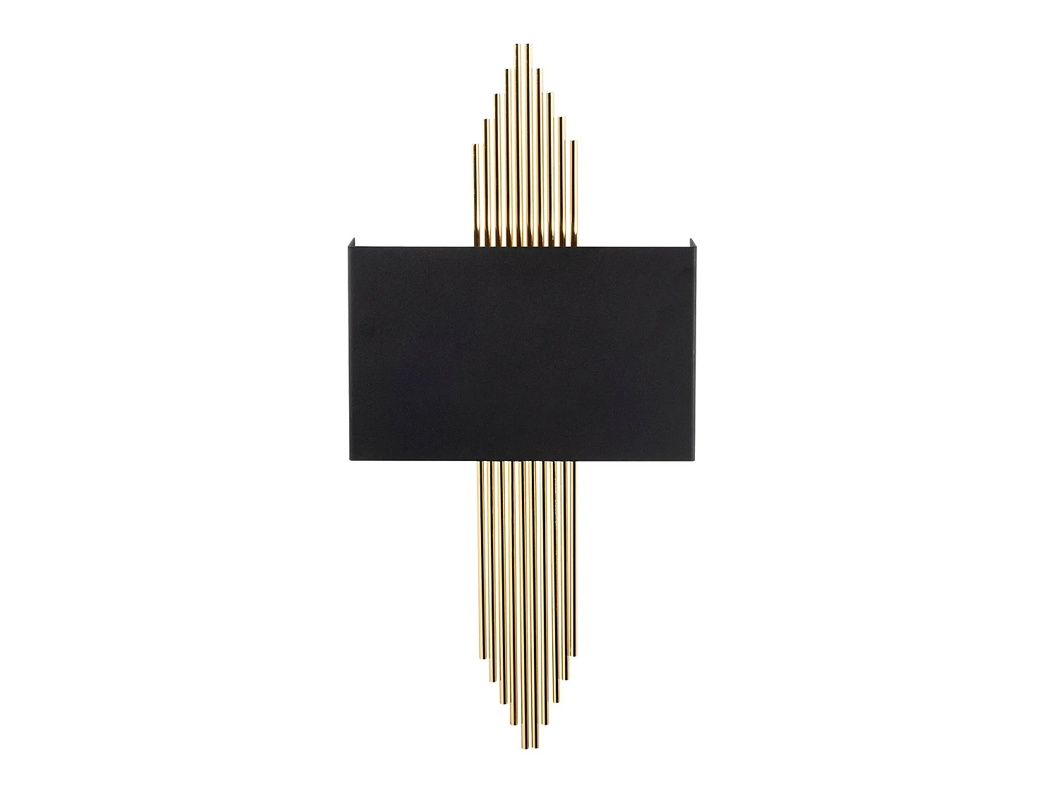 Applique Murale Interieur,  Lampe Murale Industrielle Bois, Noir 75x10x22 Cm
