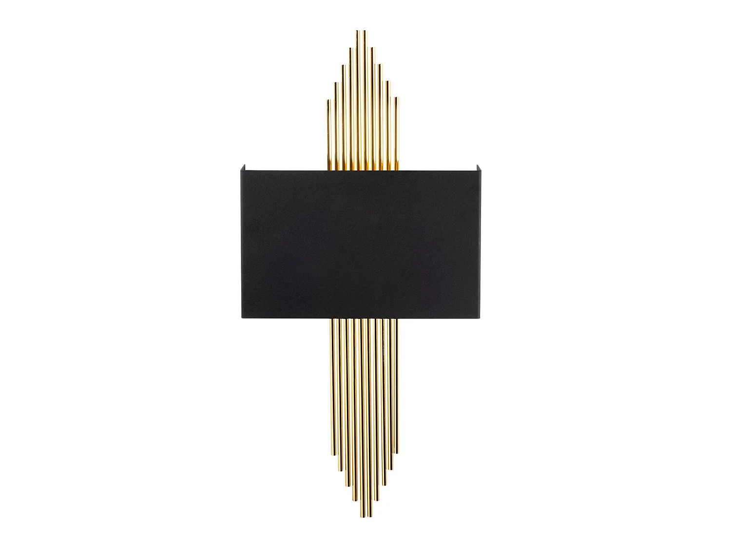 Applique Murale Interieur,  Lampe Murale Industrielle Bois, Noir 75x10x22 Cm