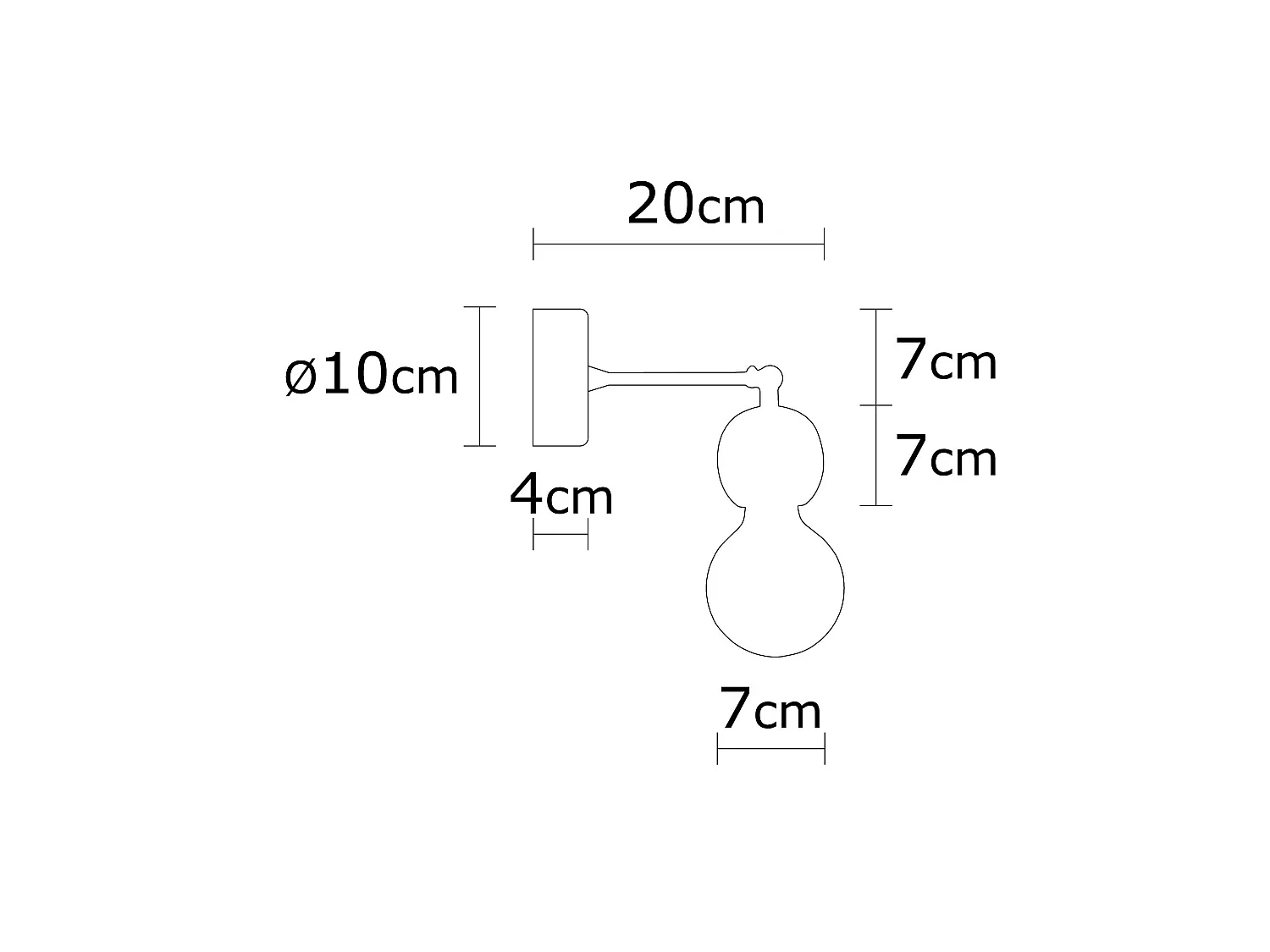 Applique Murale Interieur,  En Bois Et Métal, Luminaire Rétro Industriel , Nature 10x10x14 Cm
