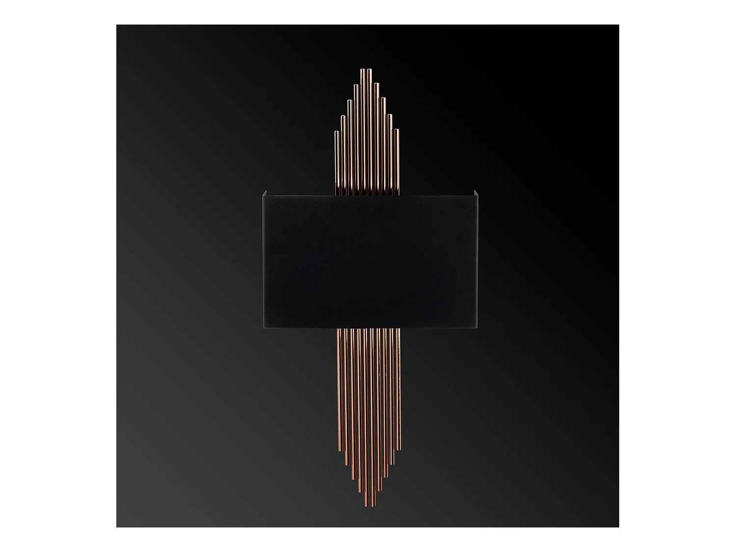 Applique Murale Interieur,  Lampe Murale Industrielle Bois, Noir 75x10x22 Cm