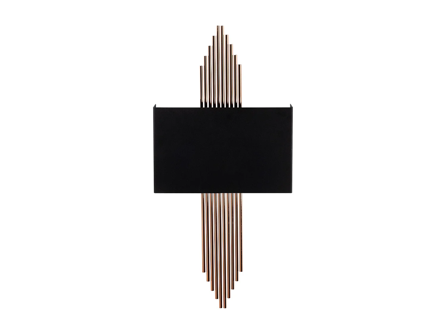 Applique Murale Interieur,  Lampe Murale Industrielle Bois, Noir 75x10x22 Cm