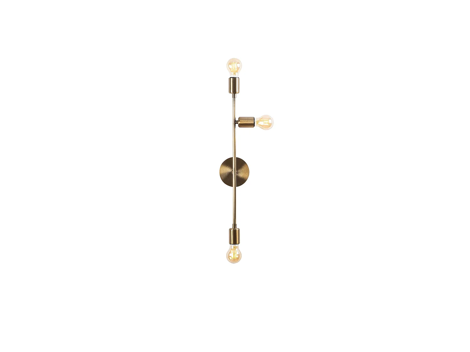 Applique Murale Interieur,  Lampe Murale Industrielle Bois, Vintage 15x15x65 Cm