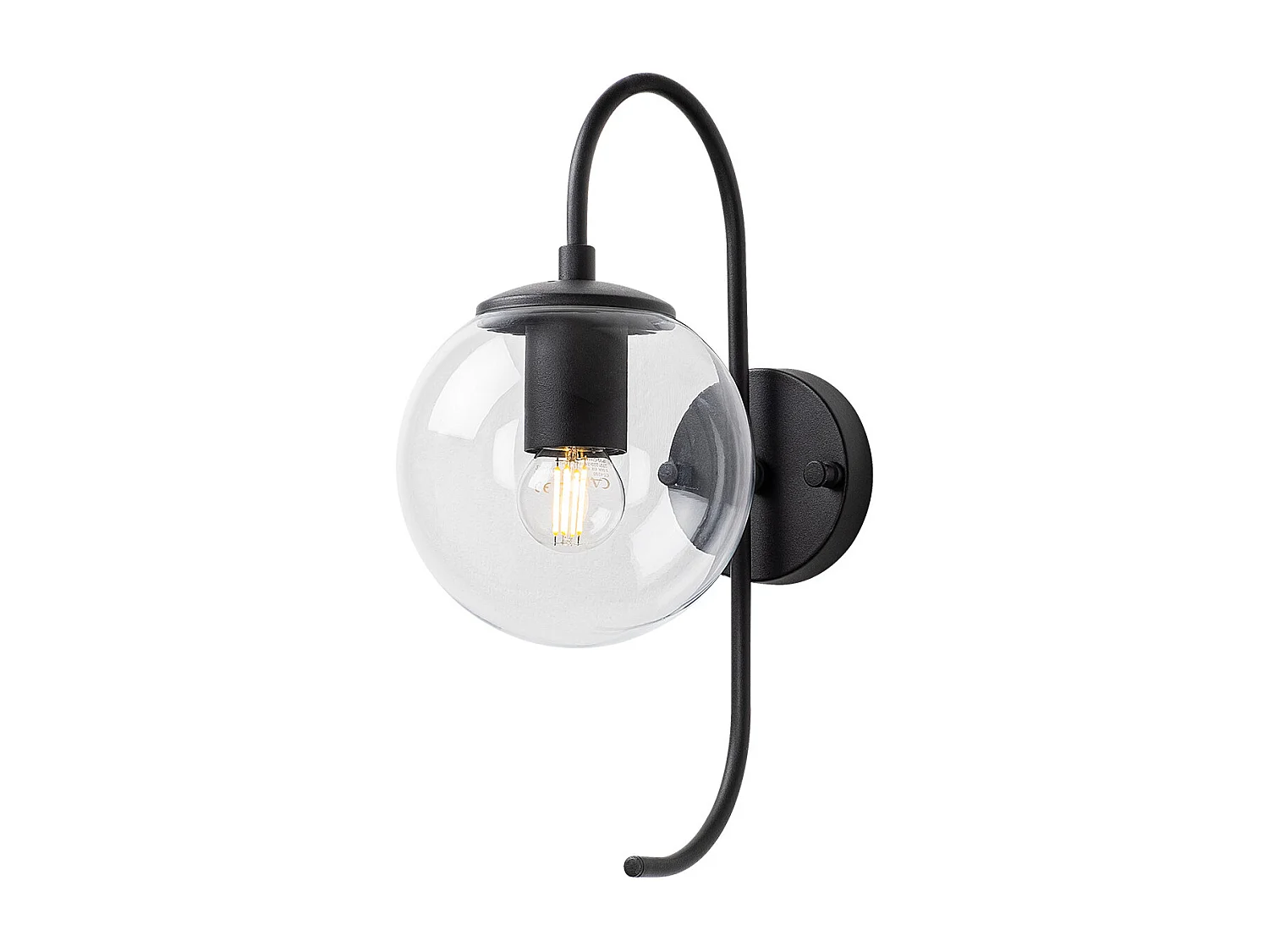 Applique Murale Interieur,  Lampe Murale Industrielle Bois, Noir 15x27x36 Cm