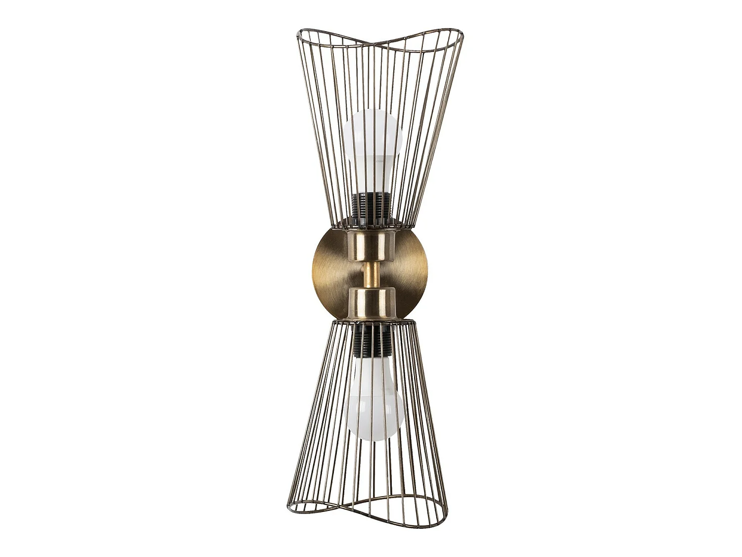 Applique Murale Interieur,  Lampe Murale Industrielle Bois, Vintage 16x16x48 Cm