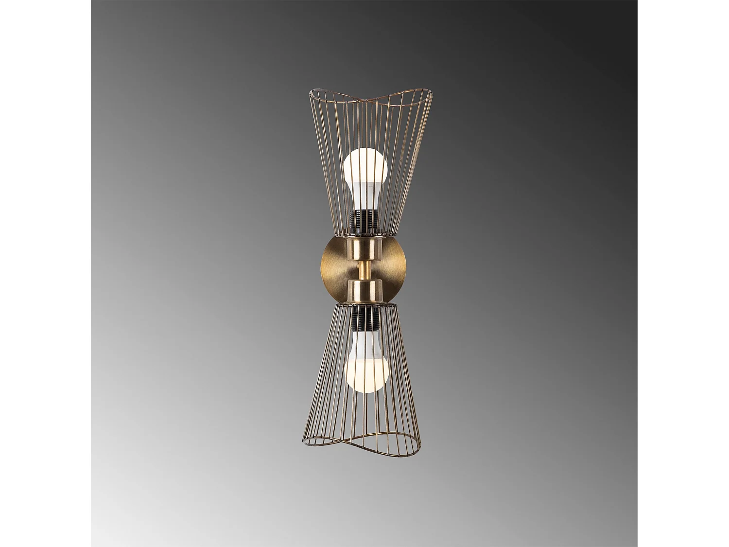 Applique Murale Interieur,  Lampe Murale Industrielle Bois, Vintage 16x16x48 Cm