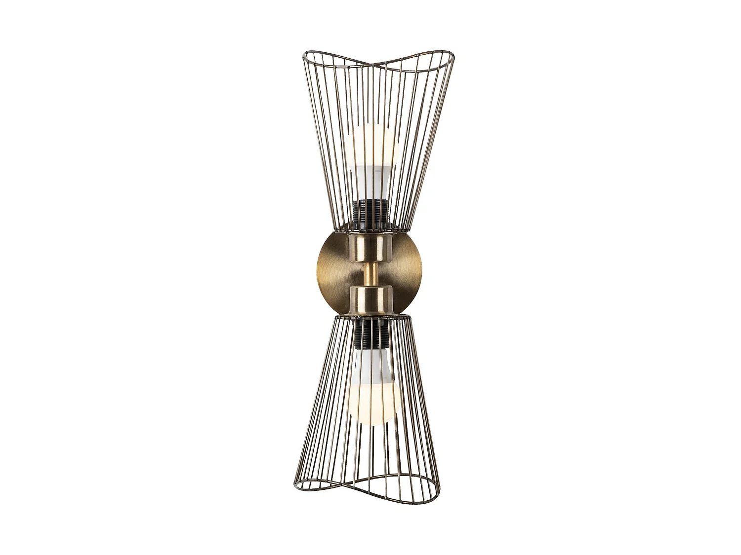 Applique Murale Interieur,  Lampe Murale Industrielle Bois, Vintage 16x16x48 Cm