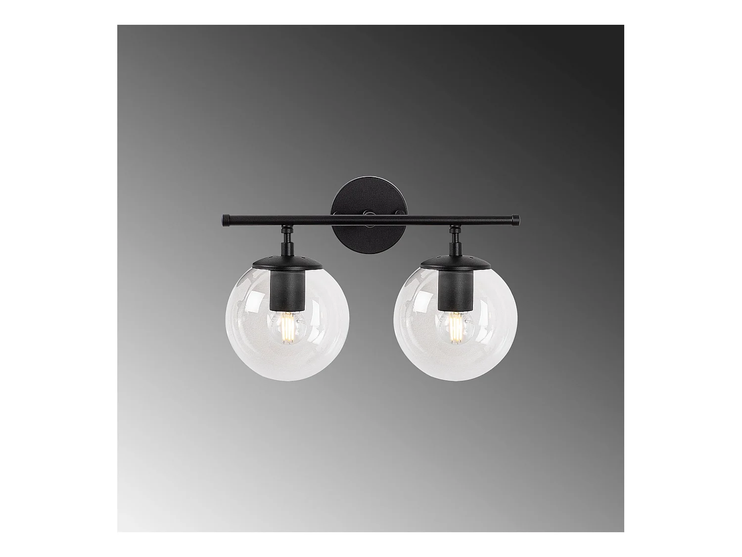 Applique Murale Interieur,  Lampe Murale Industrielle Bois, Noir 36x24x16 Cm