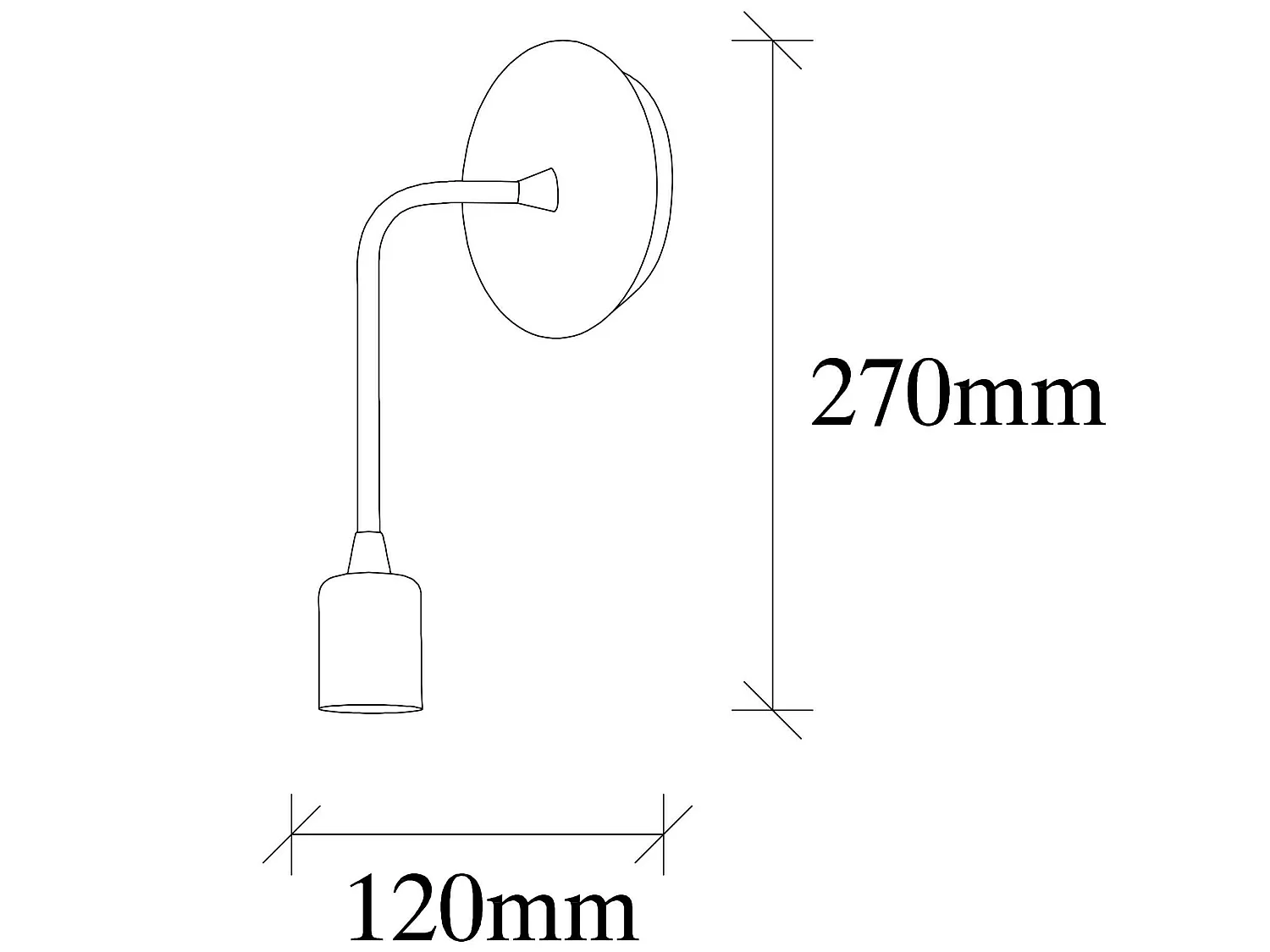 Applique Murale Interieur,  Lampe Murale Industrielle Bois, Noir 6x12  x27 Cm