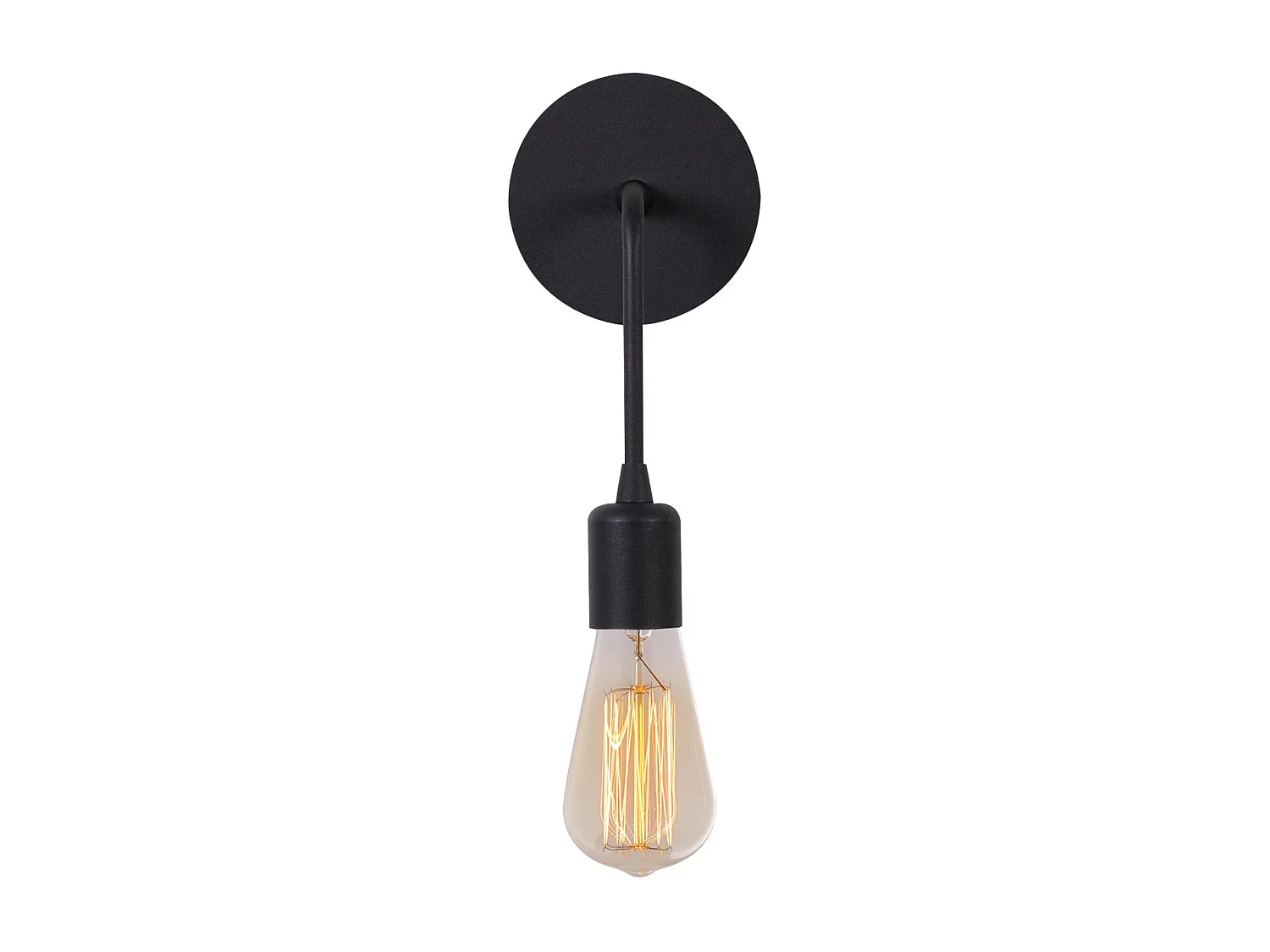 Applique Murale Interieur,  Lampe Murale Industrielle Bois, Noir 6x12  x27 Cm