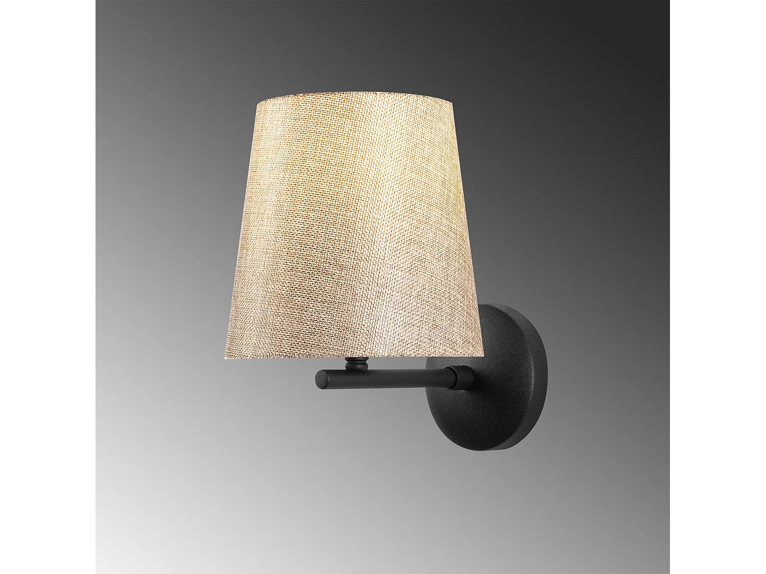 Applique Murale Interieur,  Lampe Murale Industrielle Bois, Noir 18x22x26 Cm