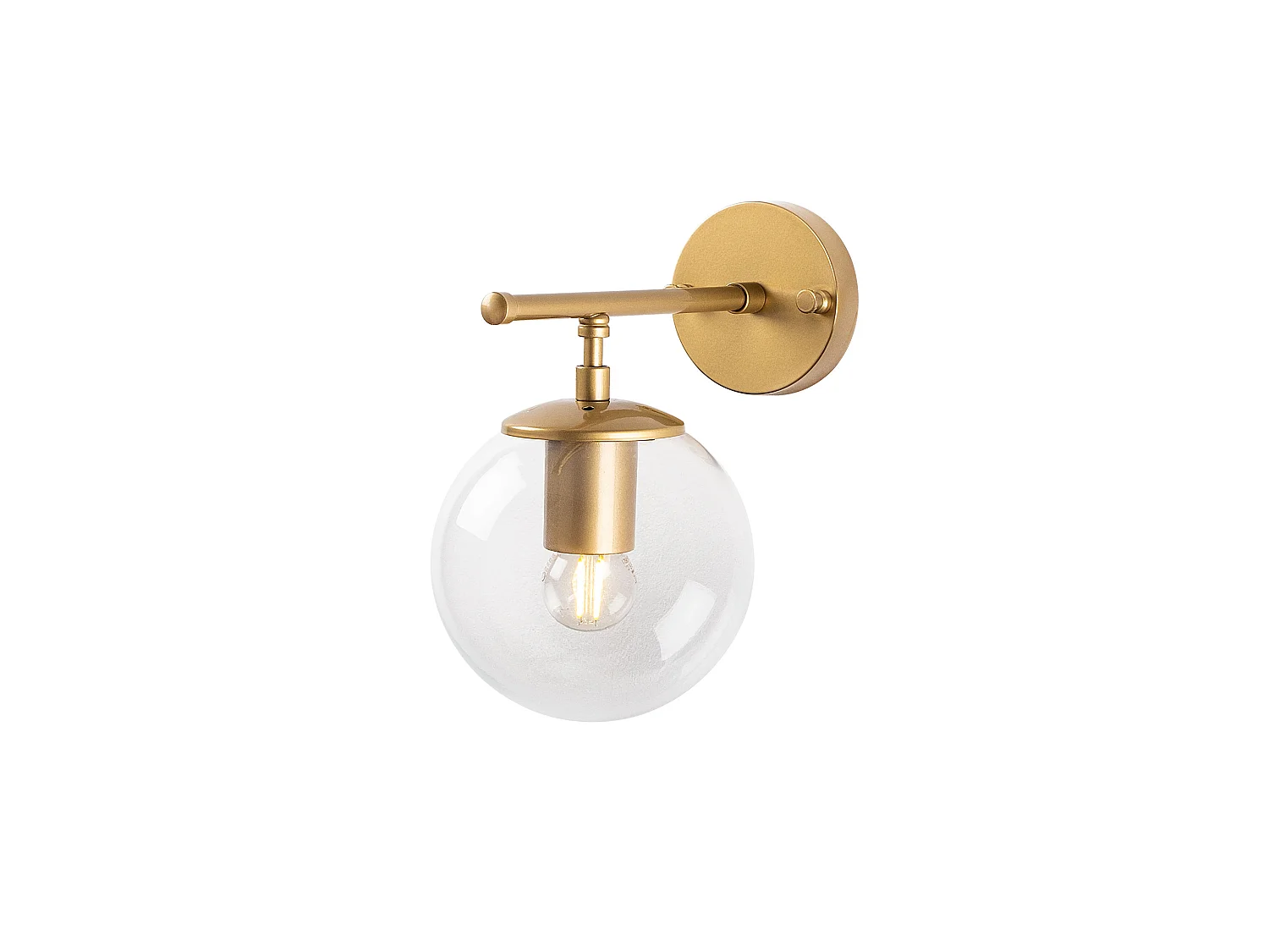 Applique Murale Interieur,  Lampe Murale Industrielle Bois, Or Shine  15x24x24 Cm