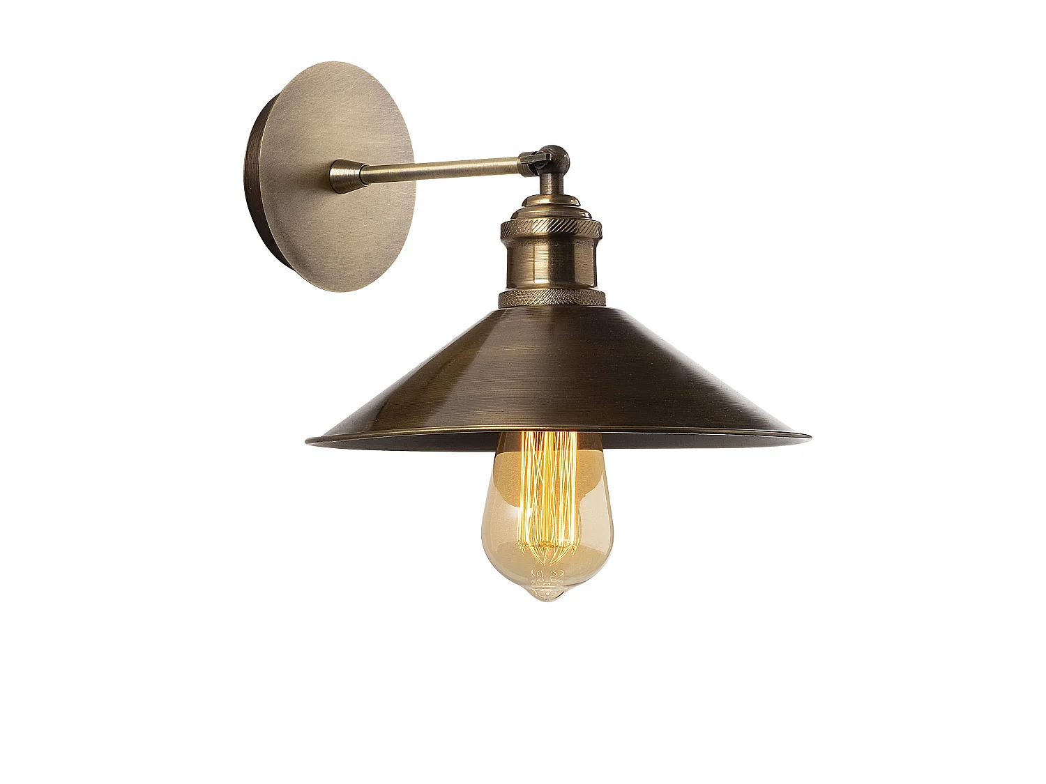 Applique Murale Interieur,  Lampe Murale Industrielle Bois, Vintage 24x24x20 Cm