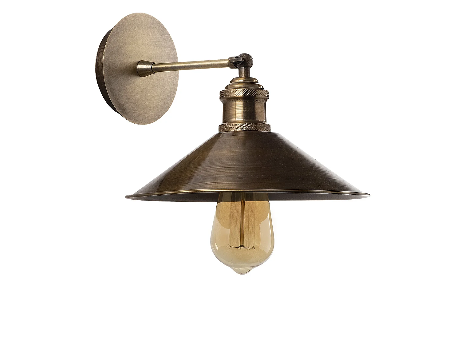 Applique Murale Interieur,  Lampe Murale Industrielle Bois, Vintage 24x24x20 Cm