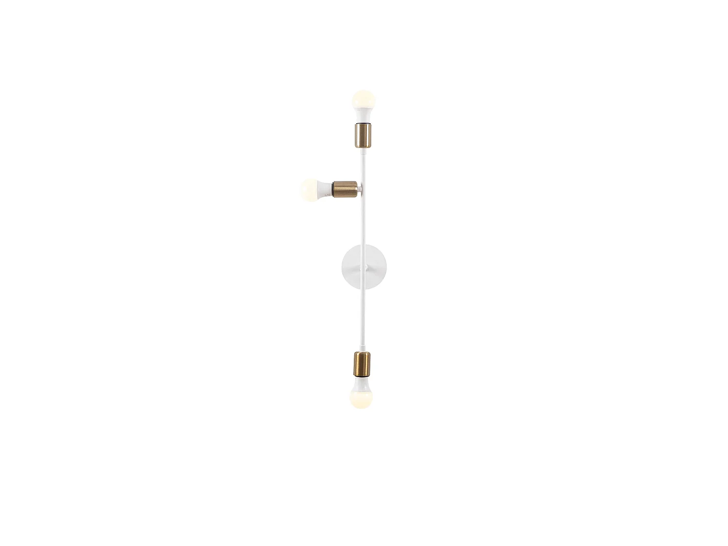 Applique Murale Interieur,  Lampe Murale Industrielle Bois, Blanc 15x15x65 Cm