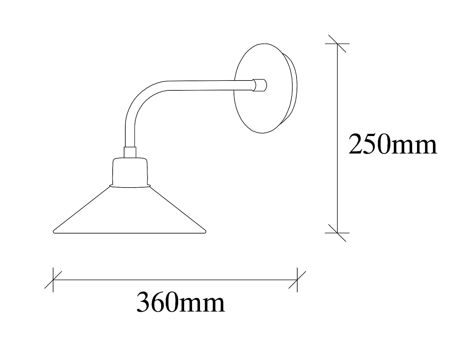 Applique Murale Interieur,  Lampe Murale Industrielle Bois, Vintage 24x36x25 Cm