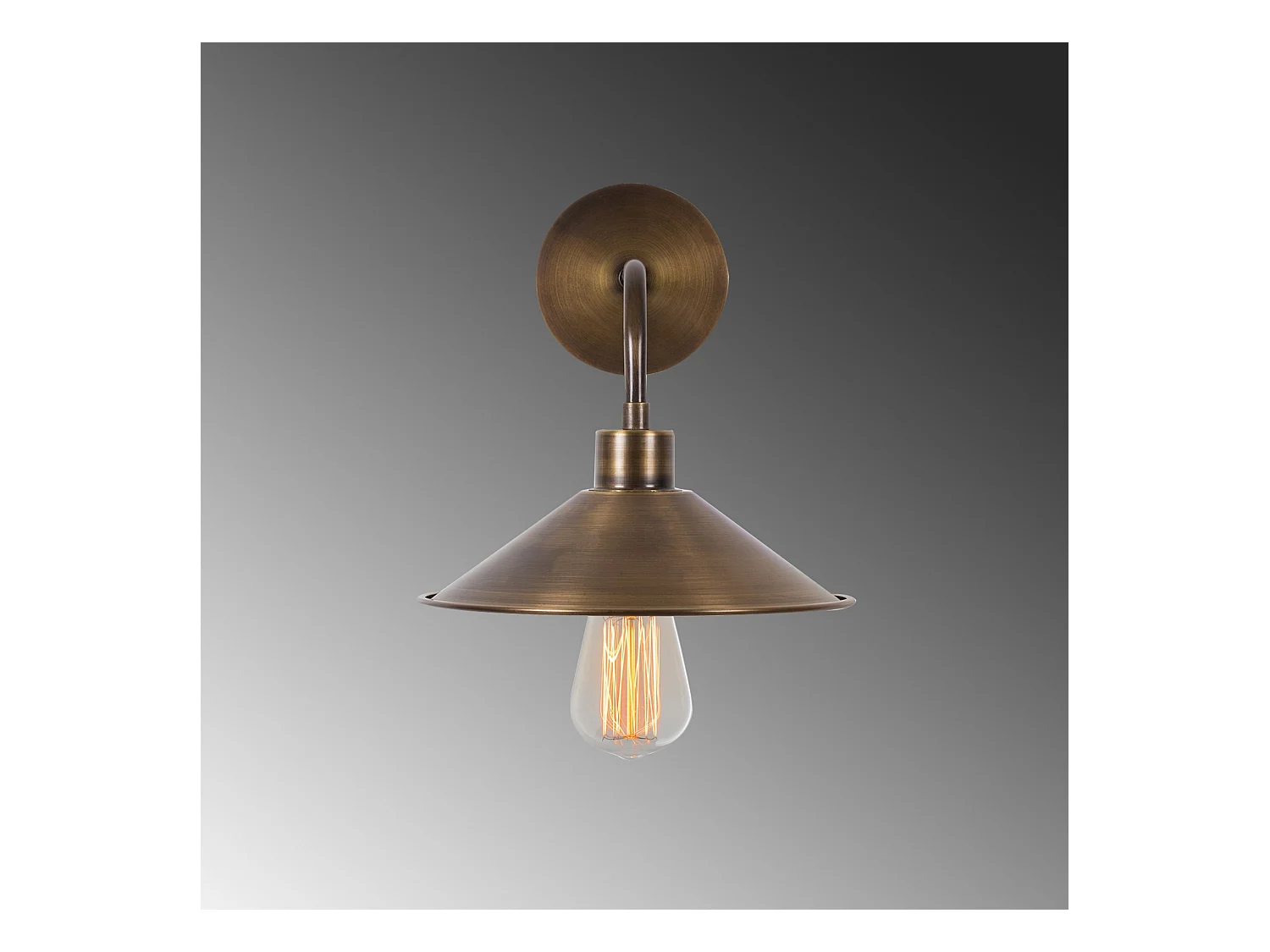 Applique Murale Interieur,  Lampe Murale Industrielle Bois, Vintage 24x36x25 Cm