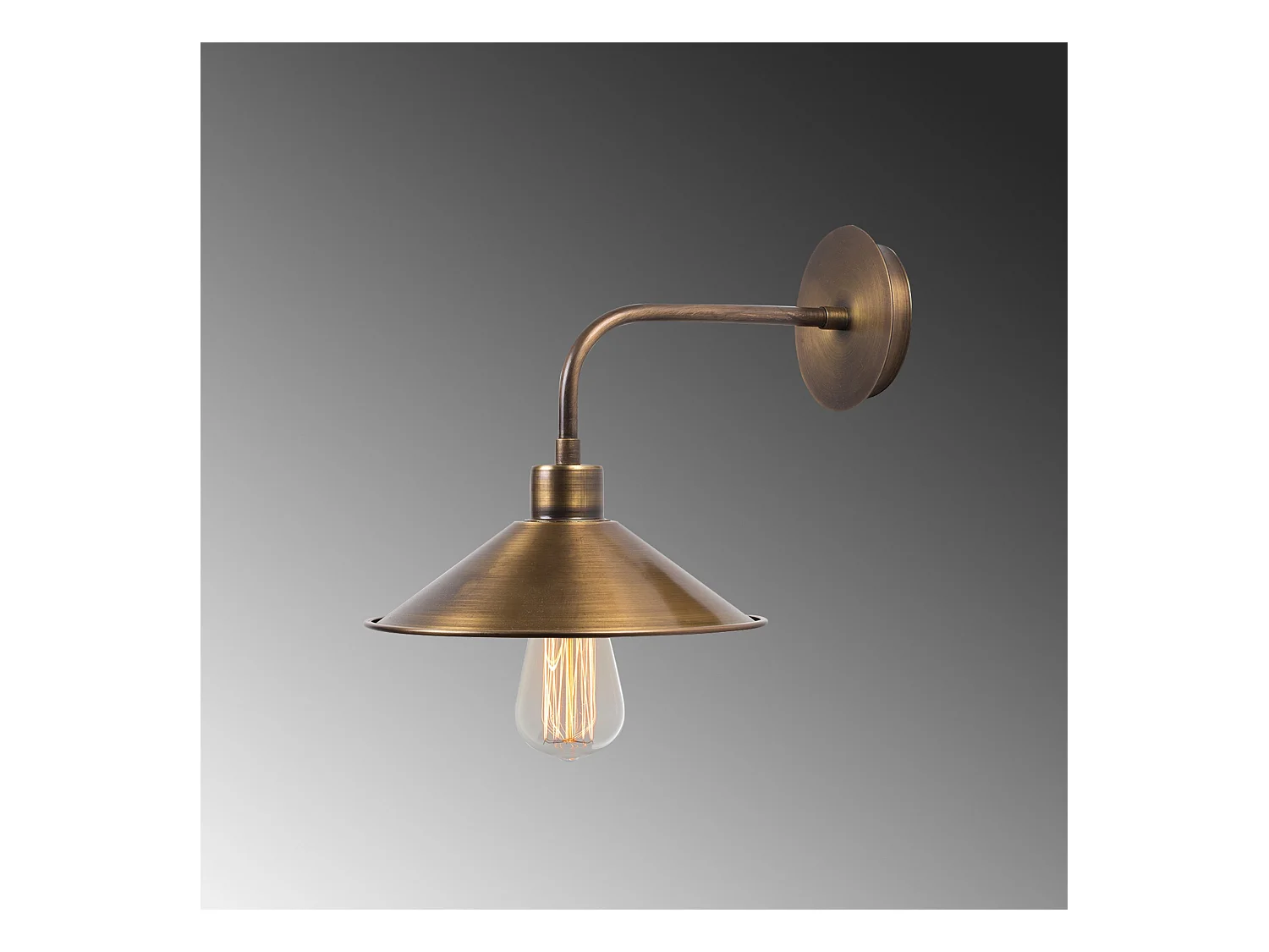 Applique Murale Interieur,  Lampe Murale Industrielle Bois, Vintage 24x36x25 Cm