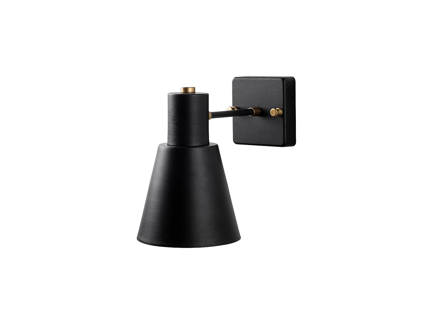 Applique Murale Interieur,  Lampe Murale Industrielle Bois, Noir 14x24x21 Cm