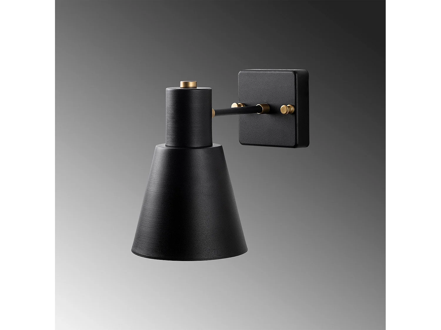 Applique Murale Interieur,  Lampe Murale Industrielle Bois, Noir 14x24x21 Cm