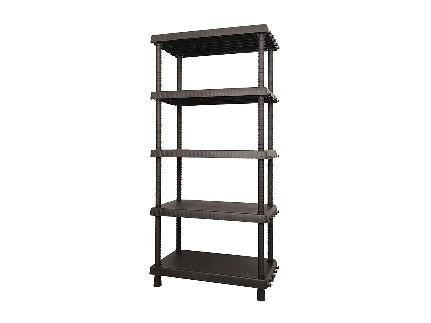 Tablette À 5 Niveaux En Polypropylène L 82 X P 40 X H 164.5 cm.