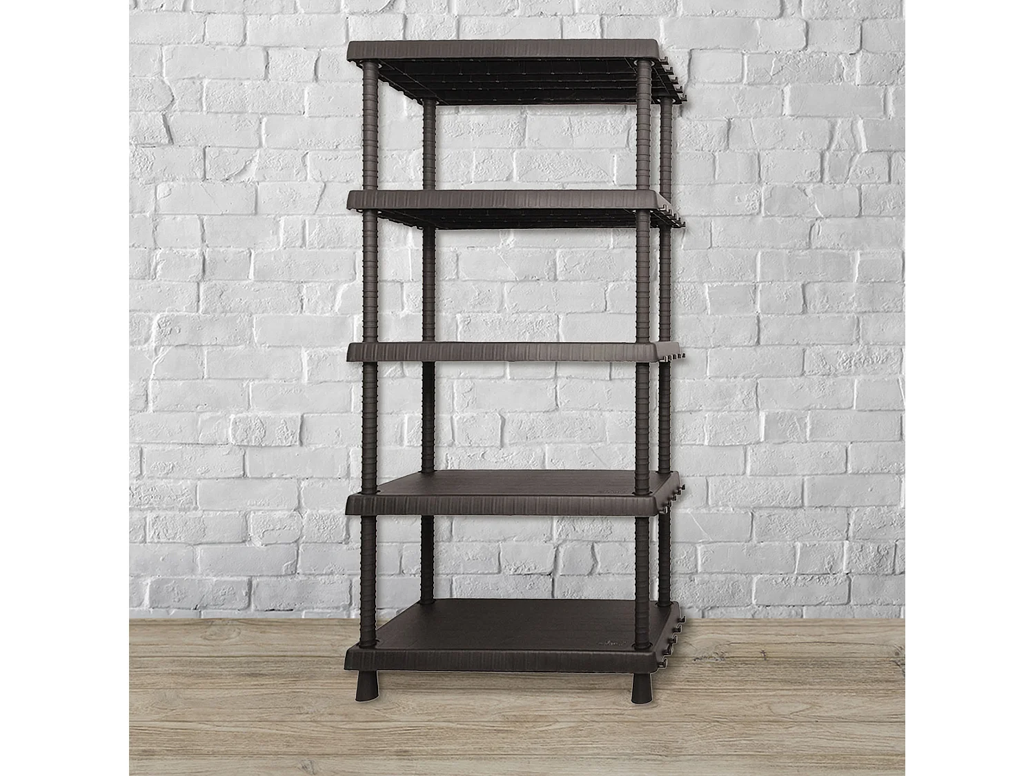 Tablette À 5 Niveaux En Polypropylène L 82 X P 40 X H 164.5 cm.