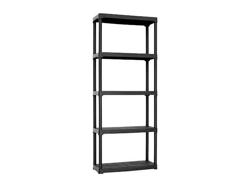 Art Plast - Étagère En Plastique, Noir, 90 x 40 x 176 cm