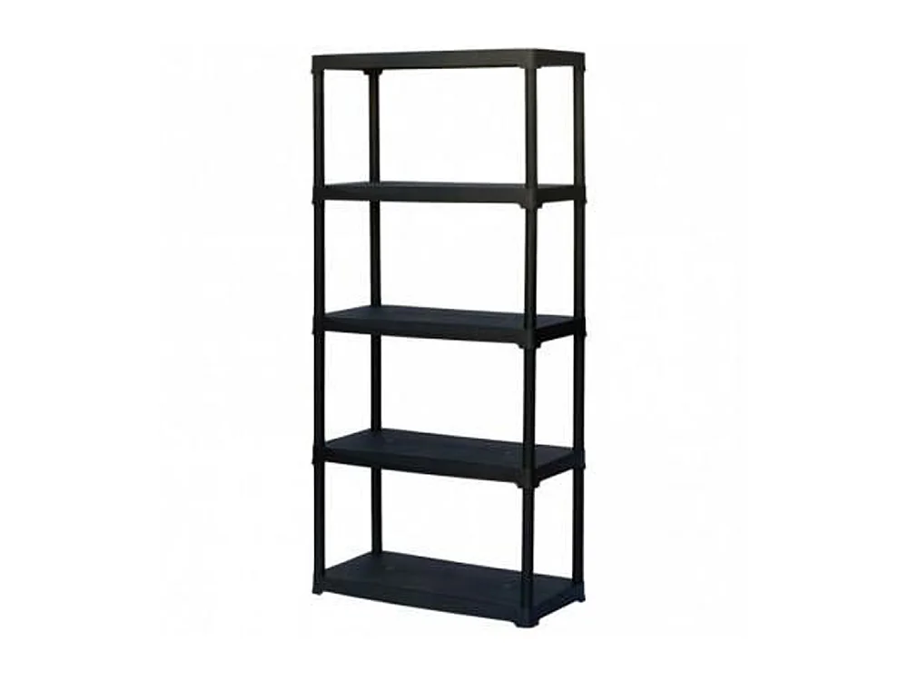 Art Plast - Étagère En Plastique, Noir, 90 x 40 x 176 cm