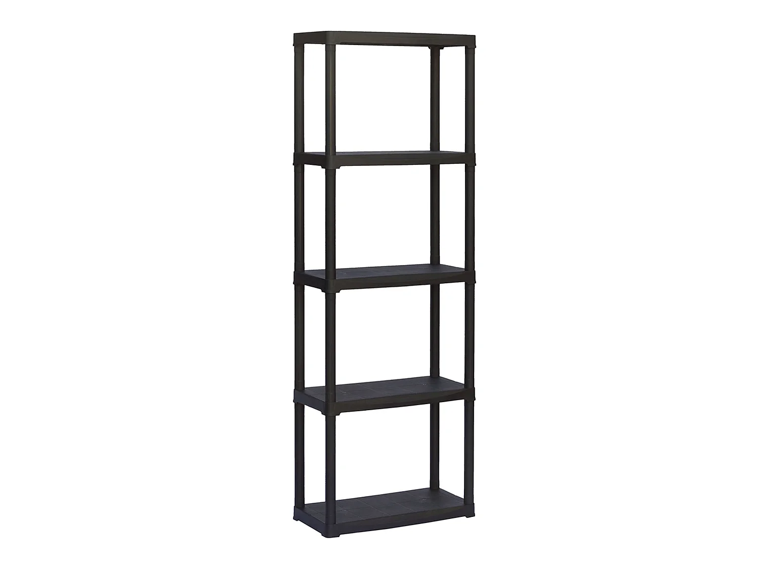 5 Étagères En Plastique En Polypropylène 60 x30 x 176 cm.