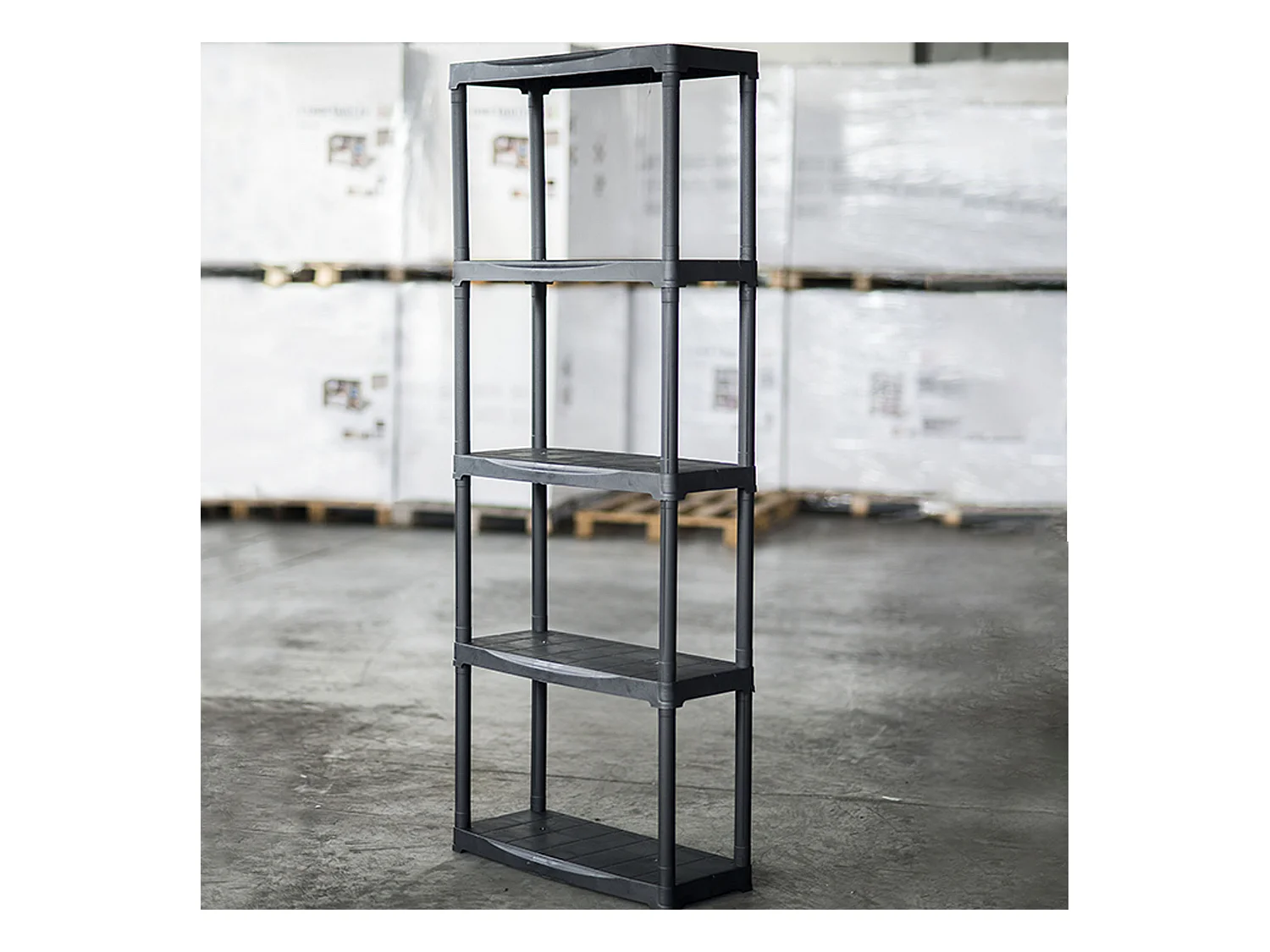 5 Étagères En Plastique En Polypropylène 60 x30 x 176 cm.