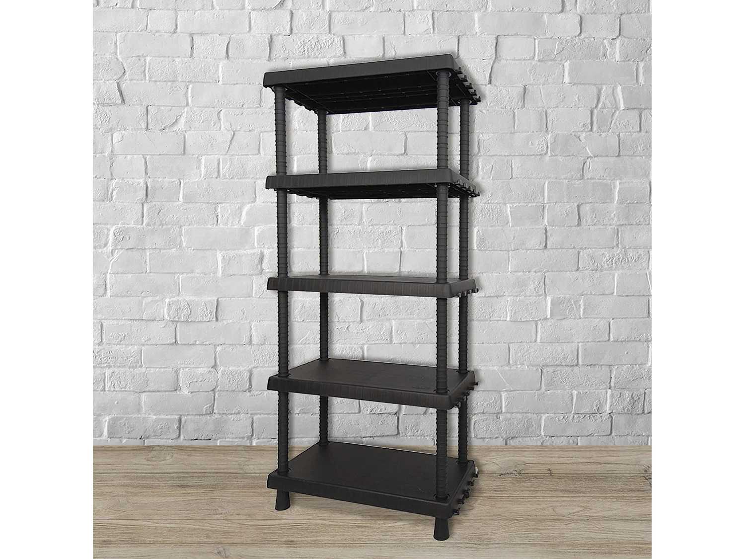 Tablette À 5 Niveaux En Polypropylène L 72 x 35 x 164.5 cm.