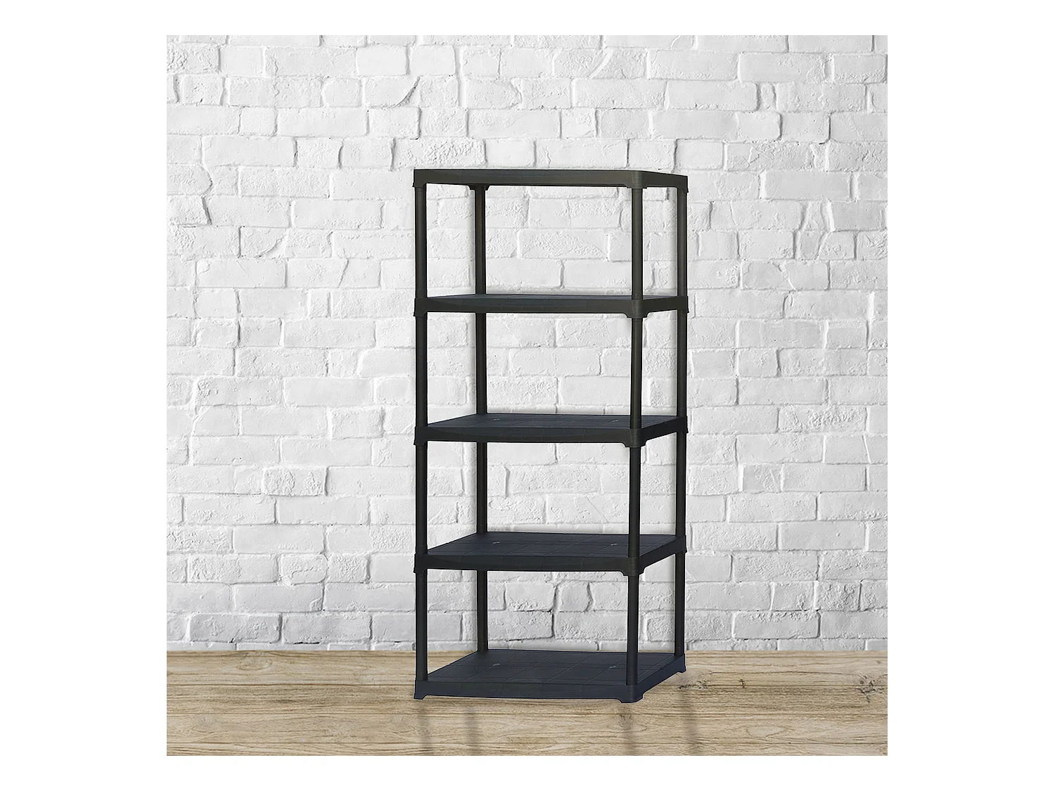 2x Étagères Modulaires Avec 4 Étagères En Plastique.