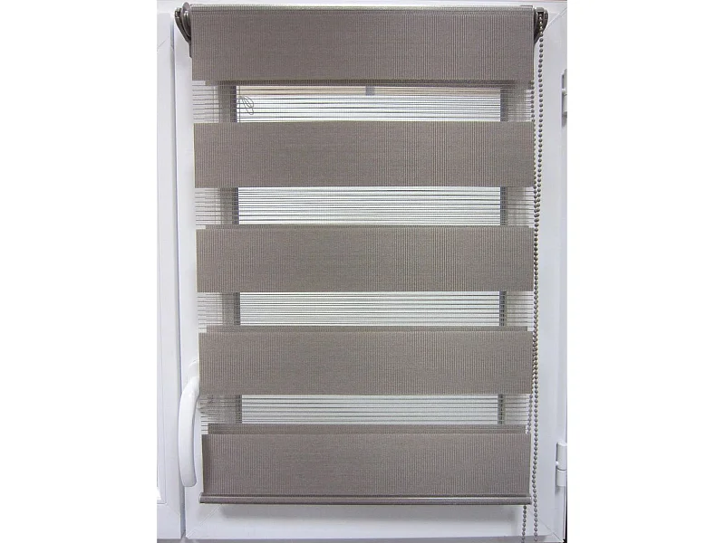 Store Enrouleur Lumière Et Nuit 120x180c Couleur Taupe