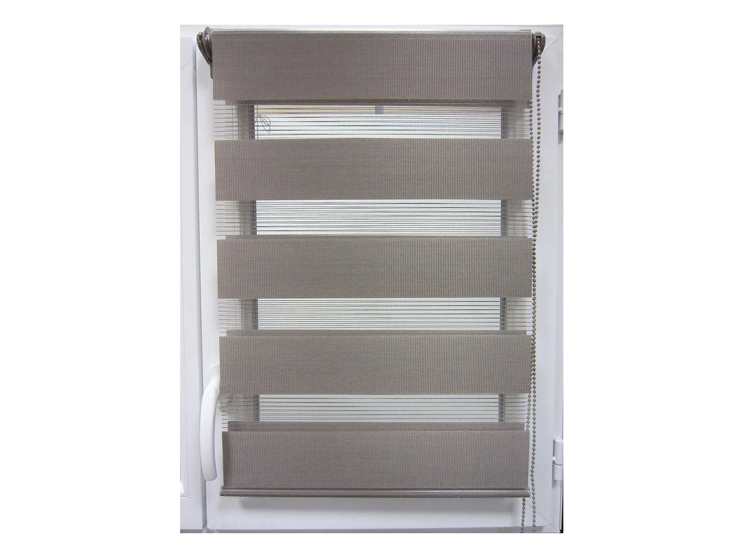Store Enrouleur Lumière Et Nuit 120x180c Couleur Taupe